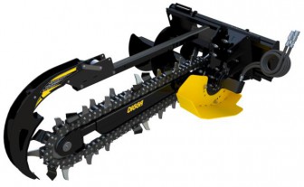  Skid Steer mounted trencher for rent