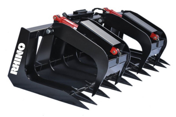 Rhino | Grapples & Pallet Forks | Heavy Duty - Brush Grapples for sale at Wellington Implement, Ohio