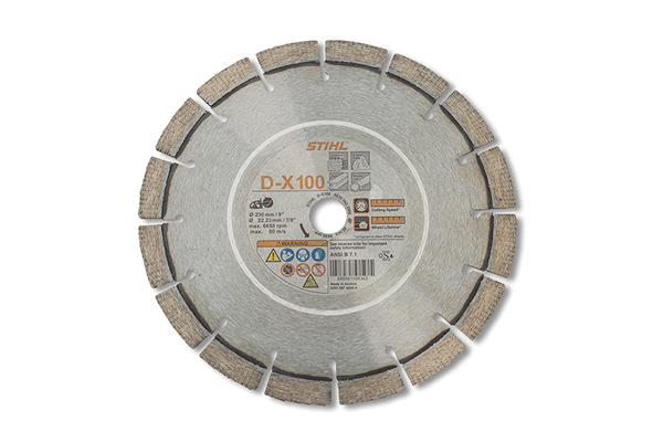 Stihl | Diamond Wheels | Model D-X 100 Diamond Wheel for Hard Stone/Concrete - Premium Grade for sale at Wellington Implement, Ohio