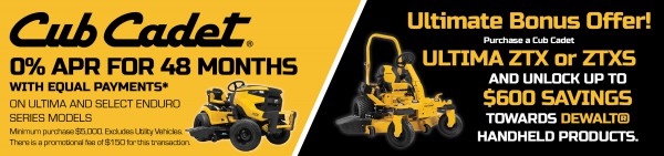 Cub Cadet Blowout 2024 Web Banner 2